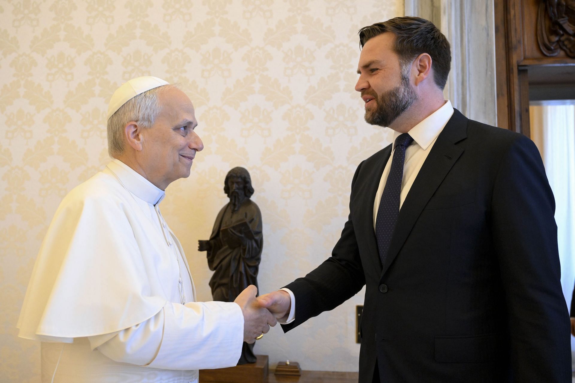 Pope Leo XIV Meets With JD Vance And Marco Rubio, The Day After Inauguration Mass - Source: Getty
